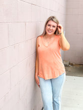 Load image into Gallery viewer, The Addy Crinkle Washed V-Neck Tank