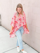 Load image into Gallery viewer, Pink Blossoms Oversized Top