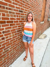 Load image into Gallery viewer, Cruel Summer Knitted Striped Tank