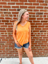 Load image into Gallery viewer, The Addy Crinkle Washed V-Neck Tank