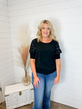 Load image into Gallery viewer, Wildest Dreams Pearl Sleeved Top