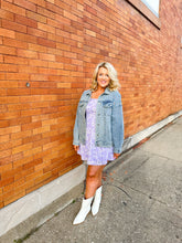 Load image into Gallery viewer, Have Faith Lavender Floral Dress