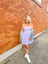 Load image into Gallery viewer, Have Faith Lavender Floral Dress