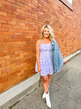 Load image into Gallery viewer, Have Faith Lavender Floral Dress