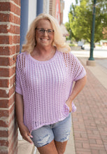 Load image into Gallery viewer, Lilac Breeze Crochet Top