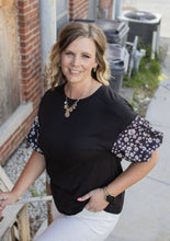 Load image into Gallery viewer, Oopsie Daisy Bubble Sleeve Top