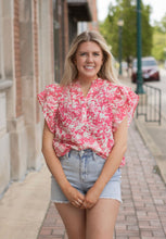 Load image into Gallery viewer, Petal Pop Ruffle Sleeve Blouse