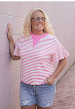 Load image into Gallery viewer, Bubblegum Breeze Striped Top