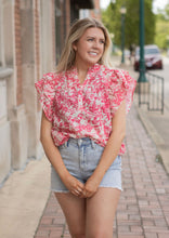 Load image into Gallery viewer, Petal Pop Ruffle Sleeve Blouse