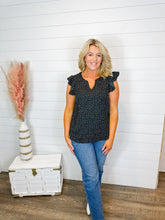 Load image into Gallery viewer, In My Heart Ruffle Sleeve Top