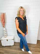 Load image into Gallery viewer, In My Heart Ruffle Sleeve Top