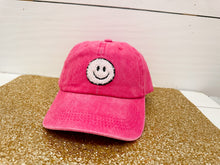 Load image into Gallery viewer, Smiley Fuchsia Baseball Cap