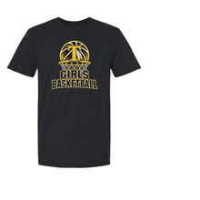 Load image into Gallery viewer, Tuscola Warriors Girls Basketball With Hoop Design Short Sleeve Tee Shirt