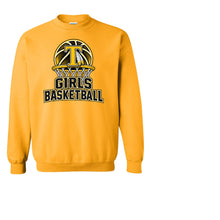 Load image into Gallery viewer, Tuscola Girls Basketball With Hoop Design Crewneck
