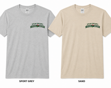 Load image into Gallery viewer, Front &amp; Back Banner &amp; Round Golfer/Golf Cart Logo Gildan Tee
