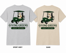 Load image into Gallery viewer, Front &amp; Back Banner &amp; Round Golfer/Golf Cart Logo Gildan Tee
