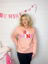 Load image into Gallery viewer, Be Mine Chenille Lettering Long Sleeve Top
