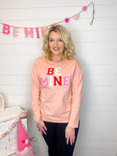Load image into Gallery viewer, Be Mine Chenille Lettering Long Sleeve Top
