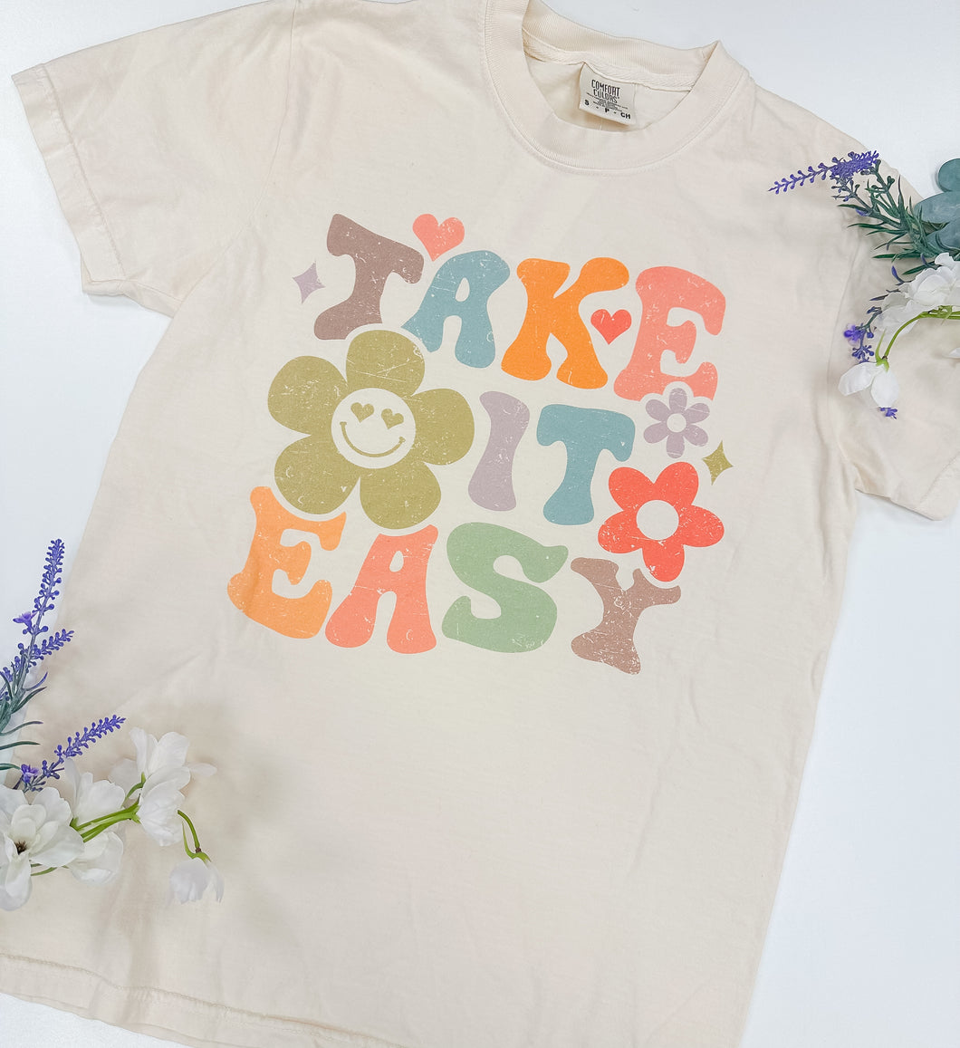 C.C. Floral Take it Easy Graphic Top