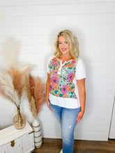 Load image into Gallery viewer, Wild Flower Short Sleeve Top
