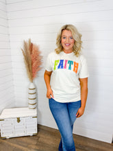 Load image into Gallery viewer, C.C. Multicolor Faith Graphic Tee
