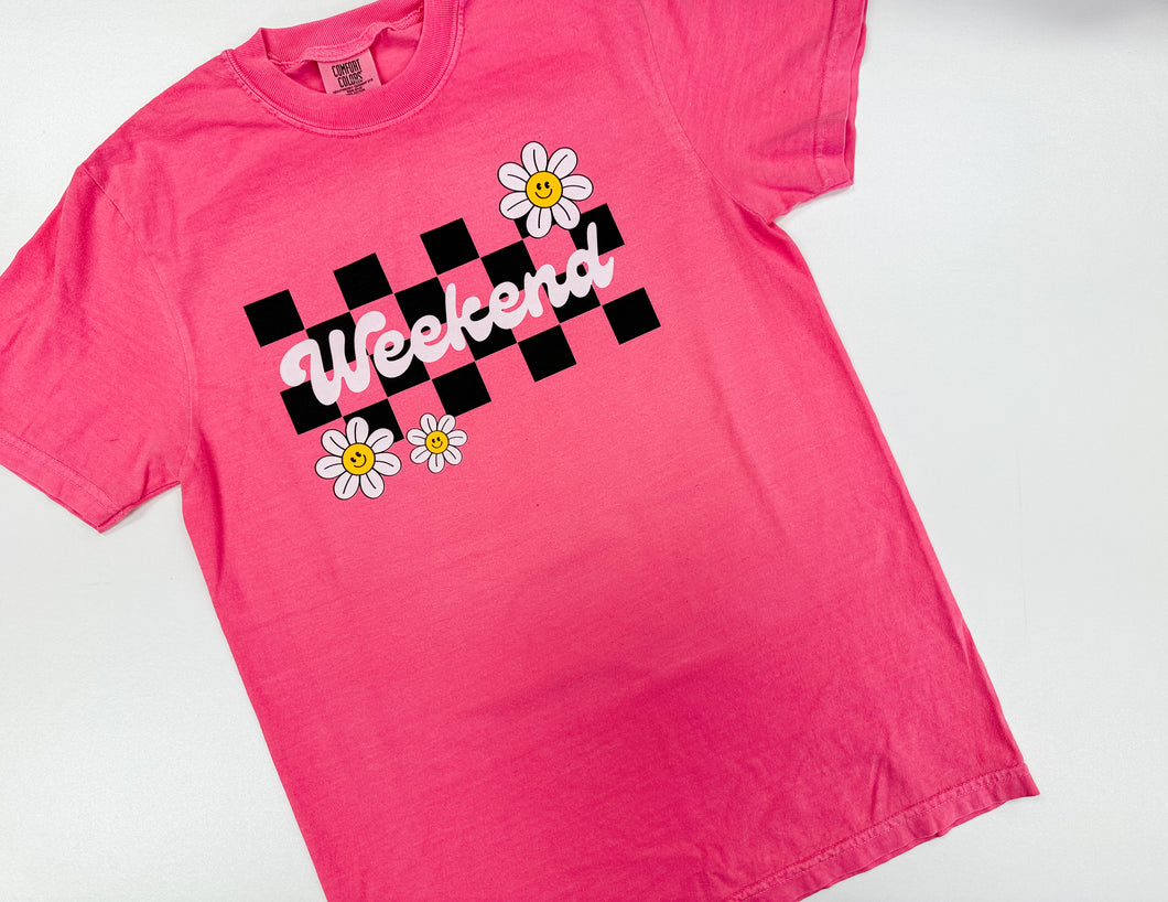 C.C. Checkered Weekend Graphic Tee