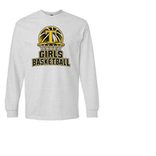 Load image into Gallery viewer, Tuscola Girls Basketball With Hoop Design Long Sleeve Shirt
