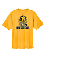 Load image into Gallery viewer, Tuscola Warriors Girls Basketball With Hoop Design Short Sleeve Tee Shirt
