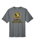 Load image into Gallery viewer, Tuscola Warriors Girls Basketball With Hoop Design Short Sleeve Tee Shirt
